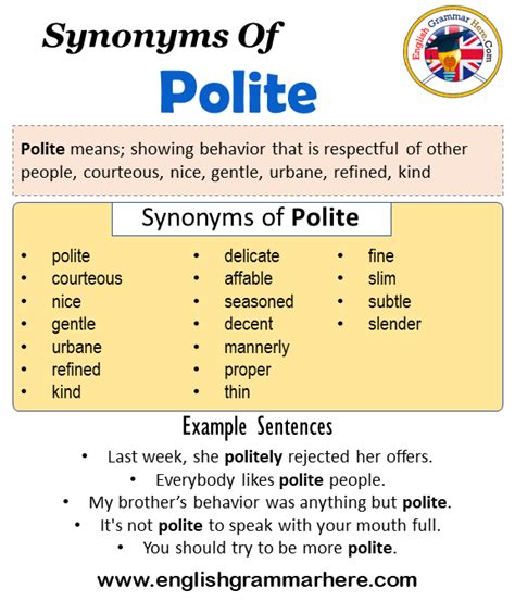 polite synonym